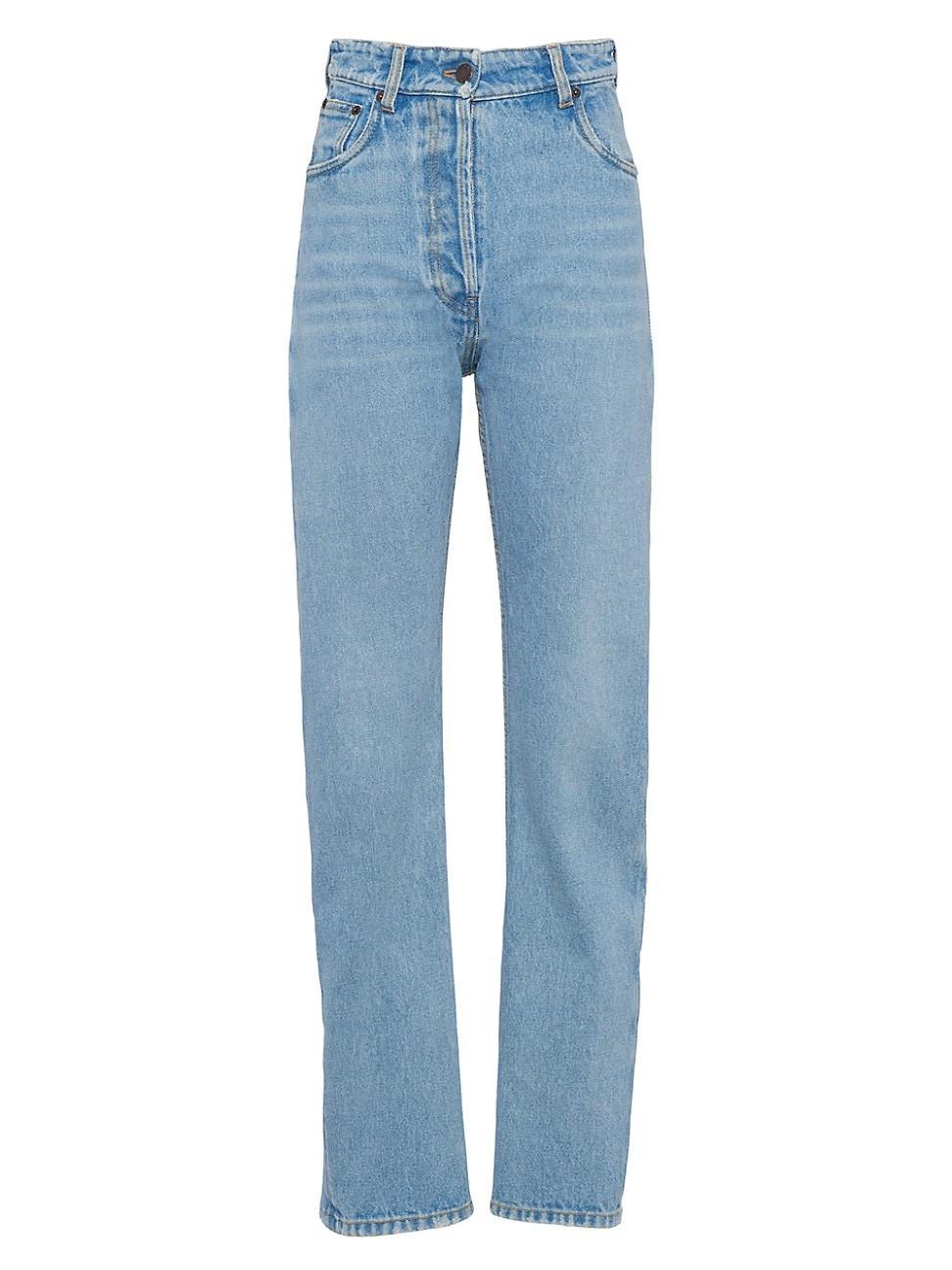 Womens Five-Pocket Denim Jeans Product Image