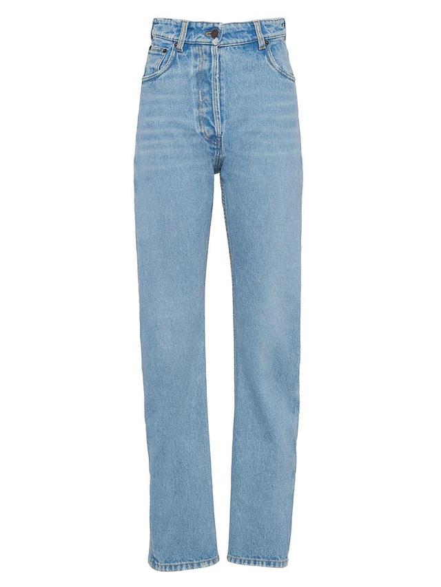 Womens Five-Pocket Denim Jeans Product Image