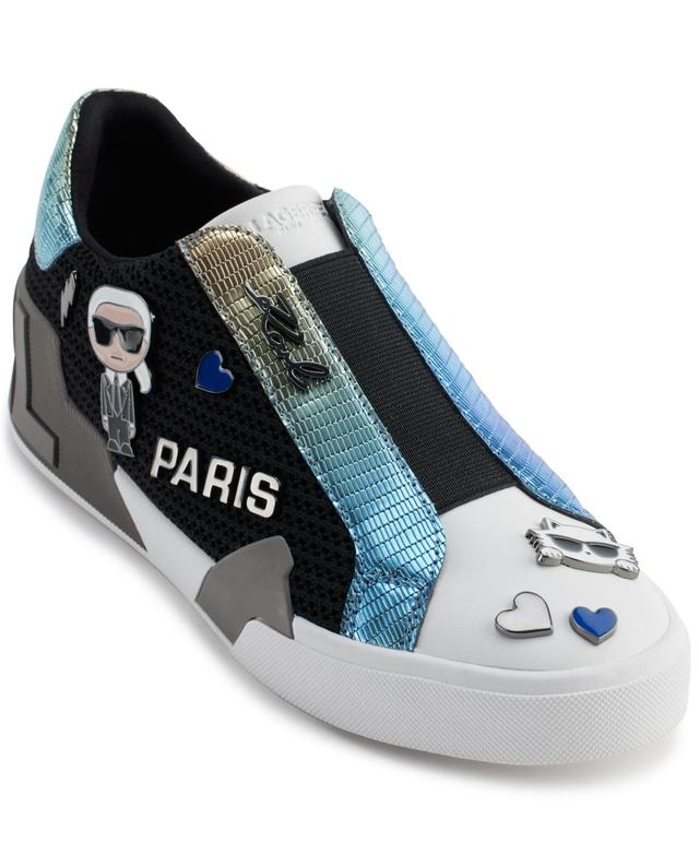 Karl Lagerfeld Paris Womens Mavise Slip-On Sneakers - Black Product Image