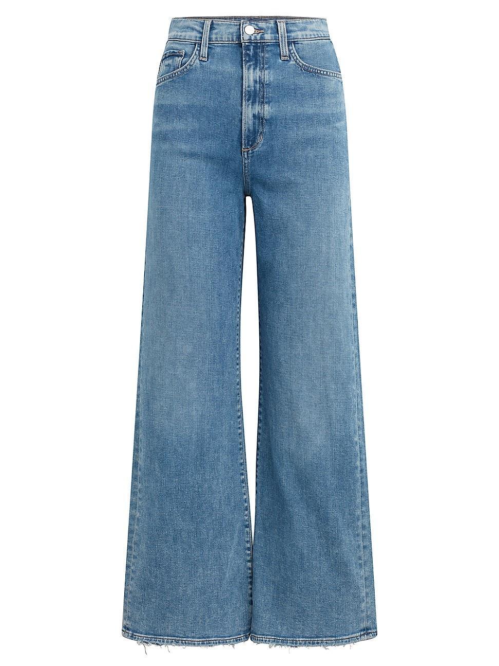 Womens The Mia High-Rise Stretch Wide-Leg Jeans Product Image