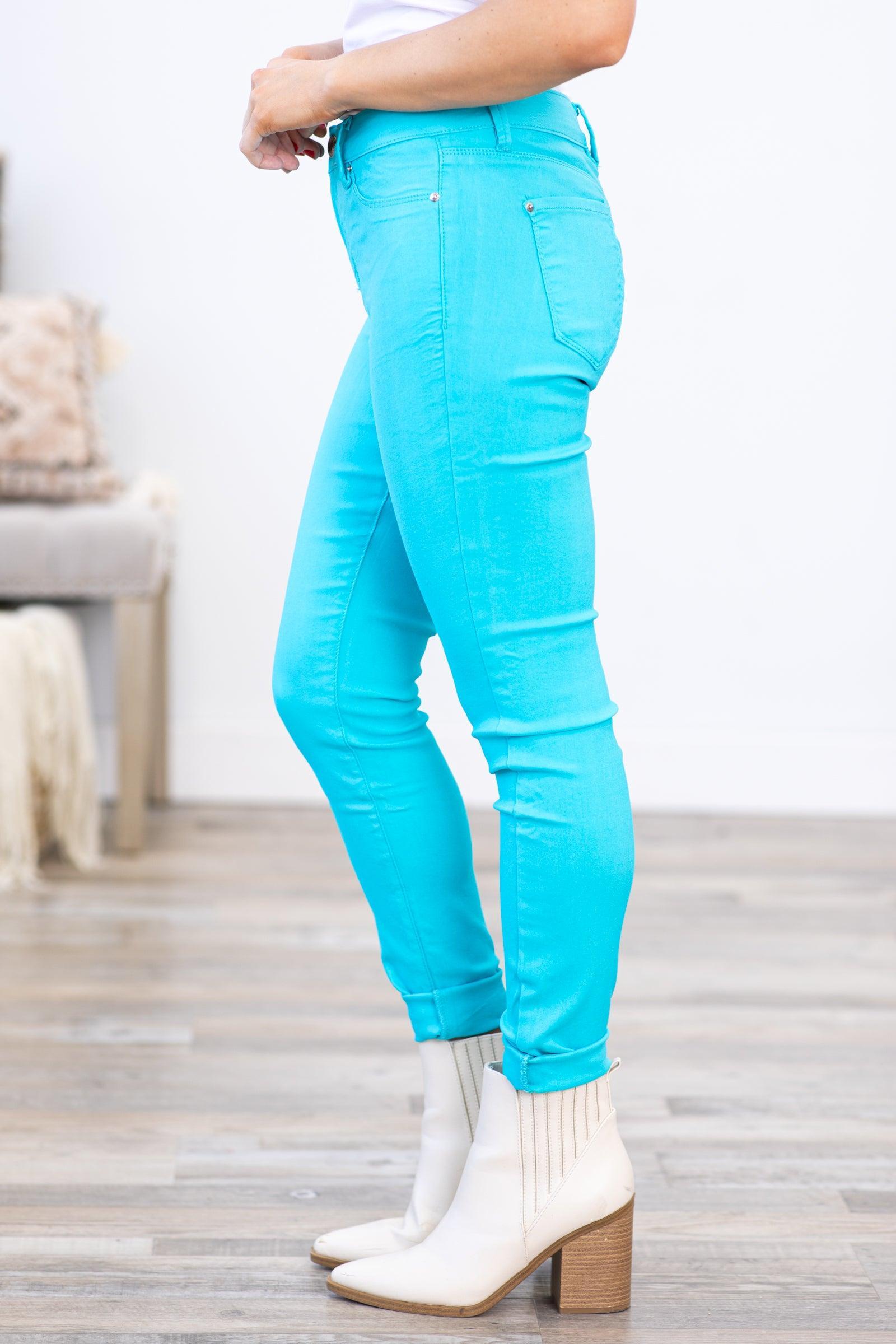 YMI Bright Aqua Hyperstretch Pants Product Image