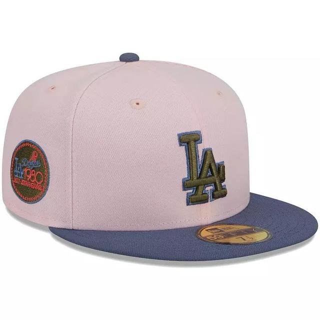 Mens New Era /Blue Los Angeles Dodgers Olive Undervisor 59FIFTY Fitted Hat Product Image