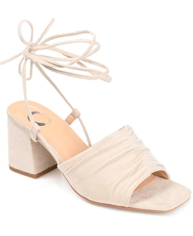 Journee Collection Womens Felisity Ruched Sandals Product Image