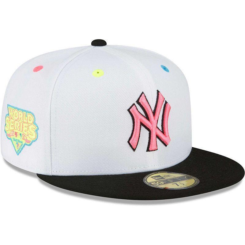 Mens New Era White New York Yankees Neon Eye 59FIFTY Fitted Hat Product Image