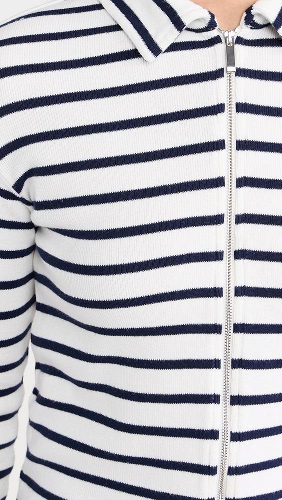 Madewell Grill Long Sleeve Zip Top | Shopbop Product Image