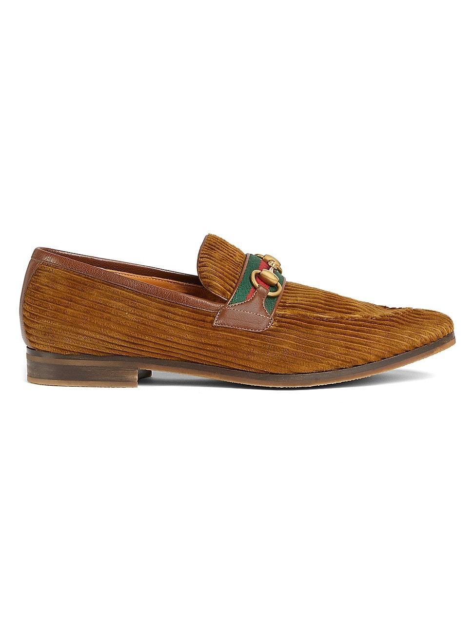 Mens Velvet Corduroy Loafers Product Image