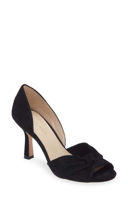 Pelle Moda Wayan Knot Detail Open Toe Pump Product Image