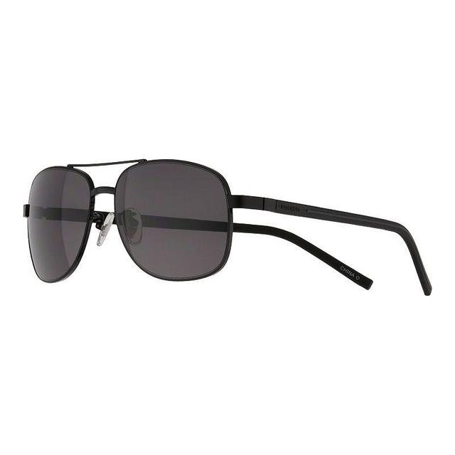 Mens Dockers Black Smoke Aviator Sunglasses Product Image