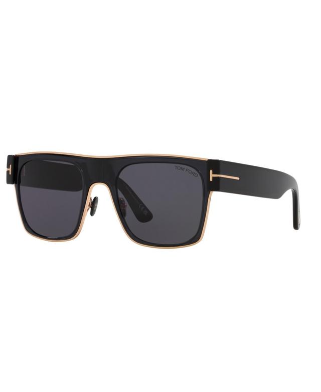 Tom Ford Edwin Smoke Browline Mens Sunglasses FT1073 01A 54 Product Image