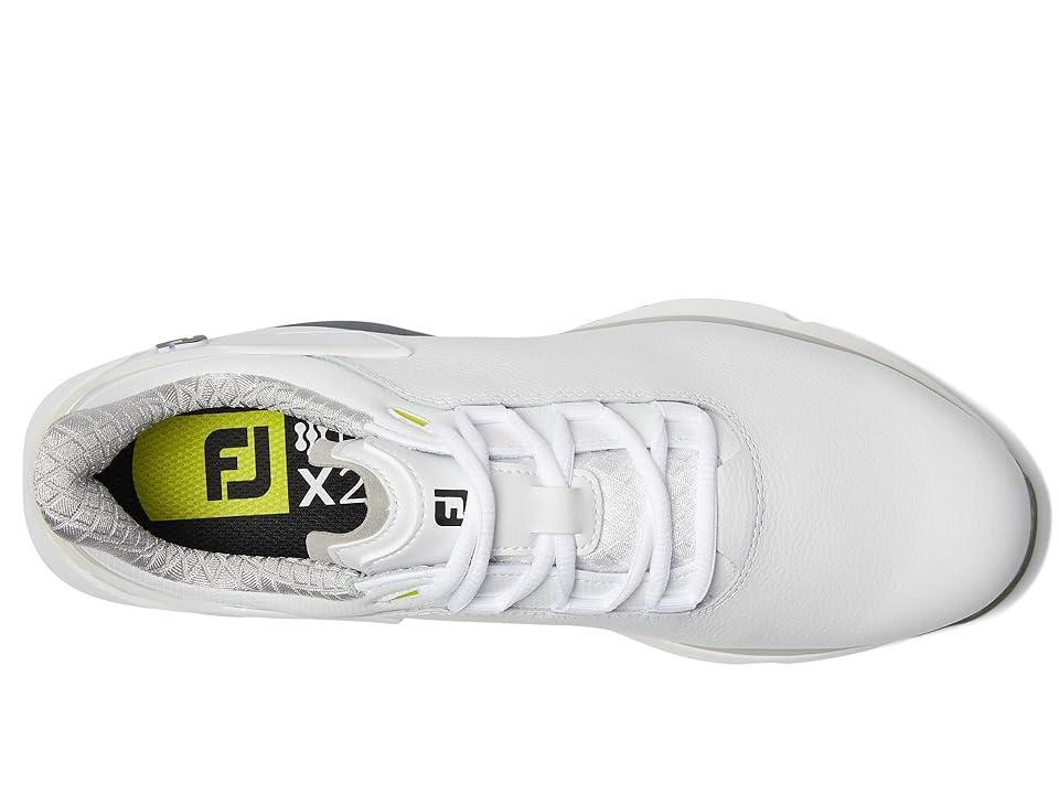 FootJoy Pro/SLX Golf Shoes White/Grey) Women's Shoes Product Image