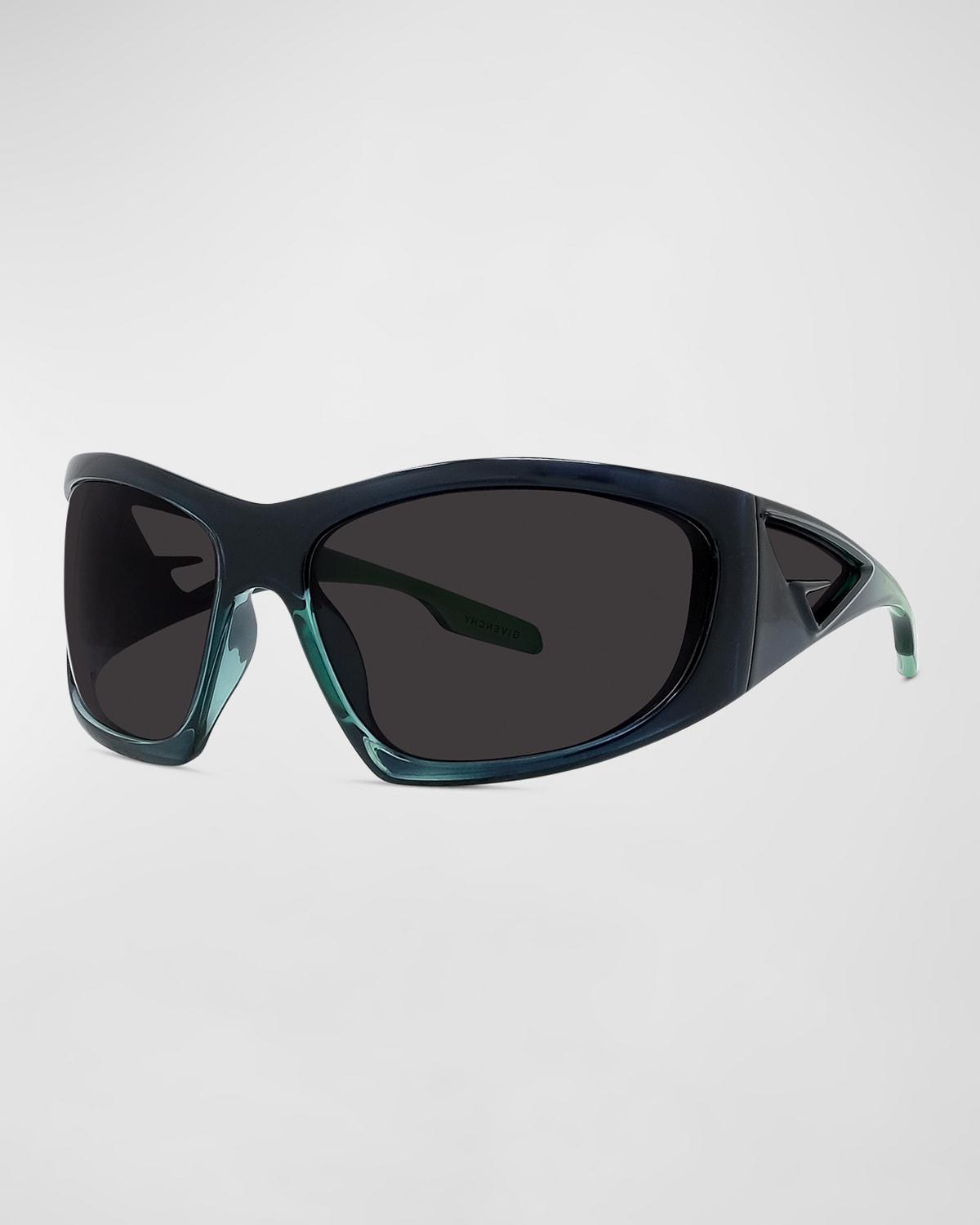 Mens 56MM Mirrored Acetate Sunglasses Product Image