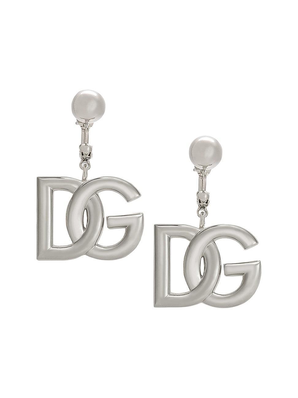 Dolce & Gabbana Logo Drop Back Earrings Product Image