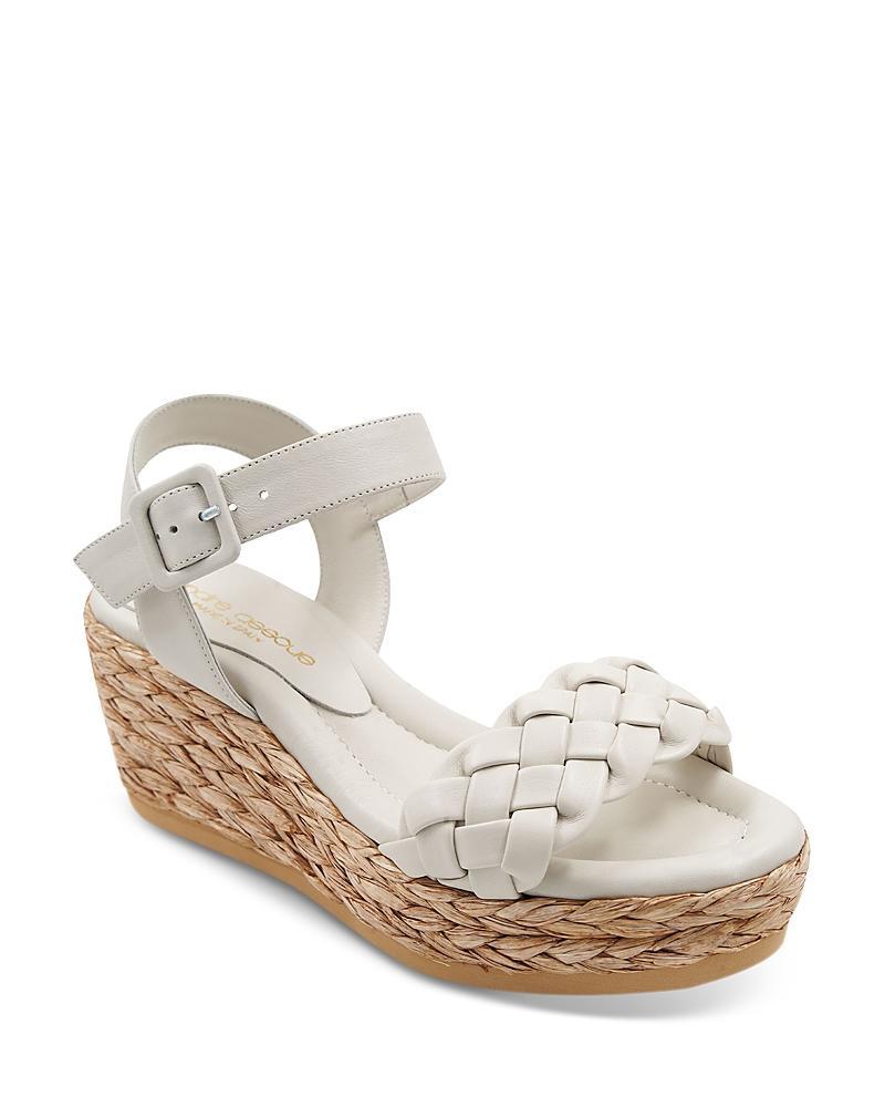 Andre Assous Womens Cecilia Braided Strap Espadrille Wedge Heel Platform Sandals Product Image