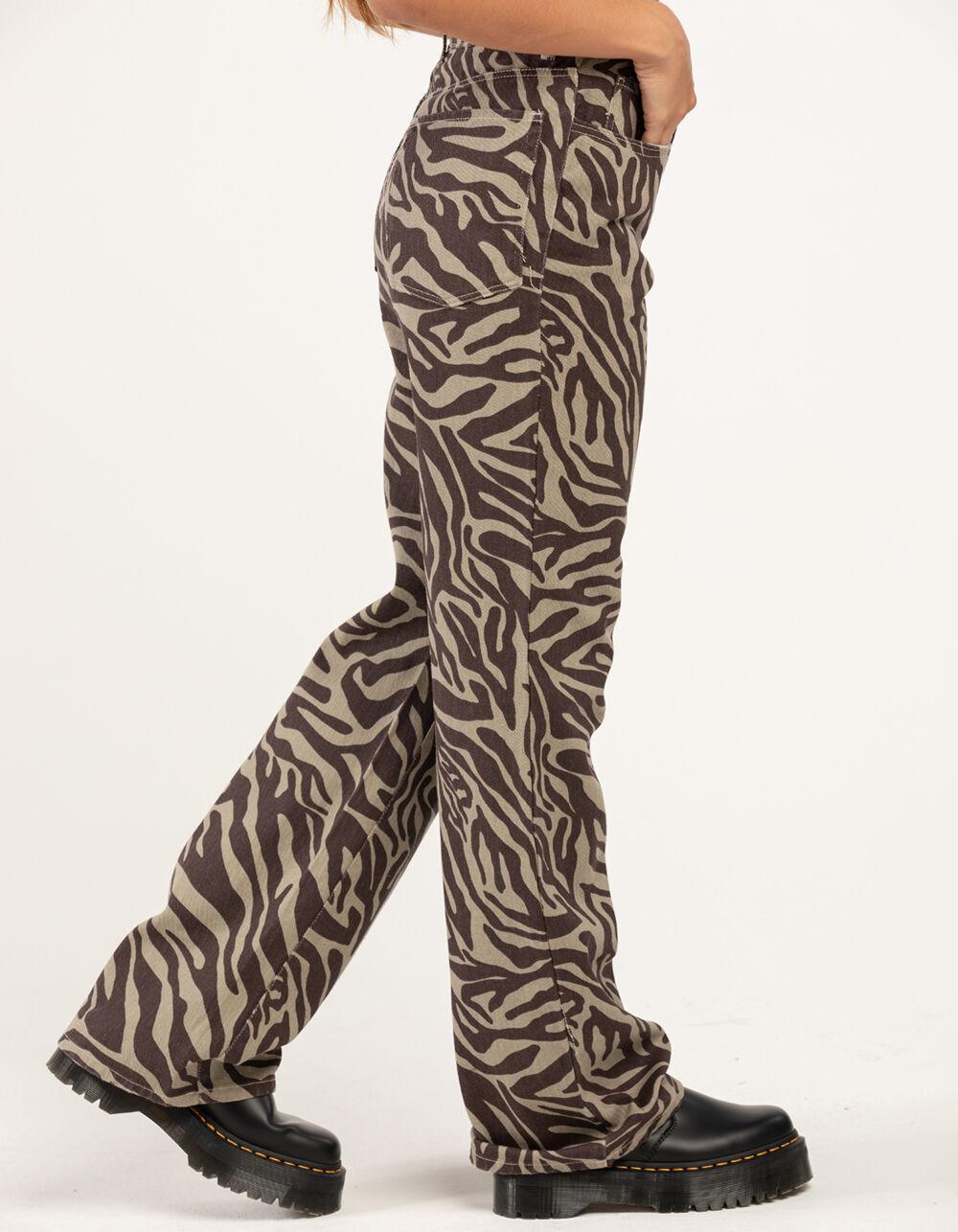 RSQ Womens High Rise Zebra Print Pants Product Image