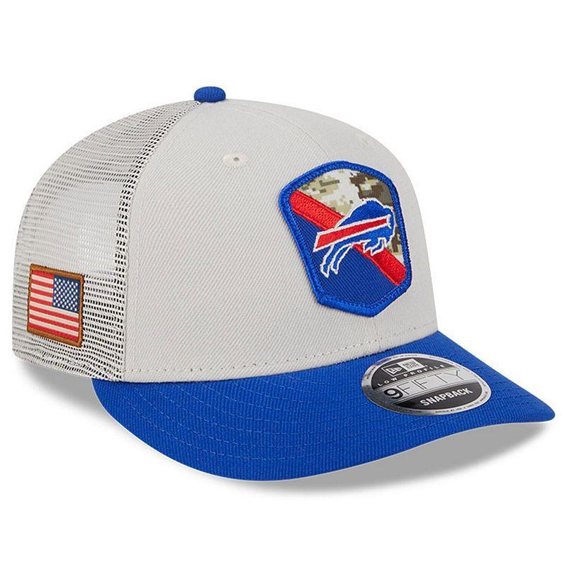 Mens New Era Stone/Royal Buffalo Bills 2023 Salute To Service Low Profile 9FIFTY Snapback Hat Product Image