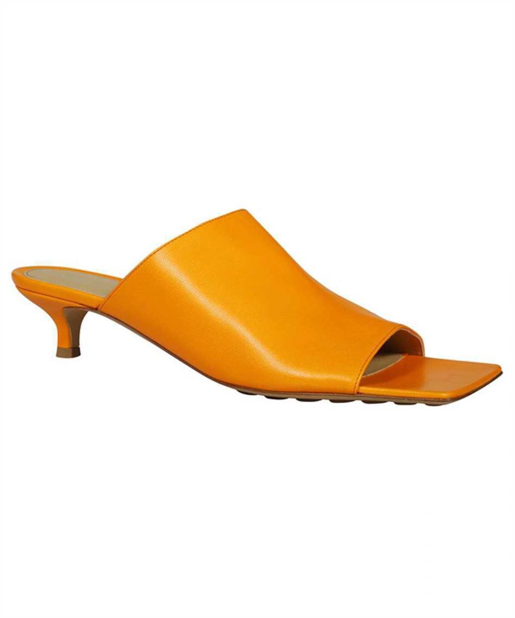 BOTTEGA VENETA Stretch Leather Mule In Orange Product Image