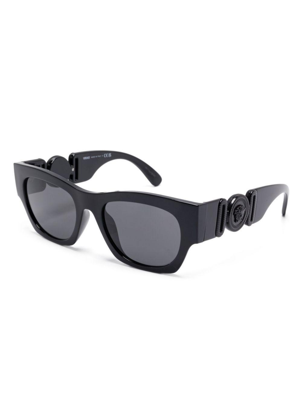 VERSACE Medusa Plaque Sunglasses In Black Product Image