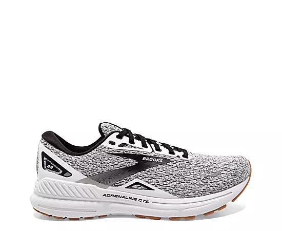 Brooks Mens Brooks Adrenaline GTS 23 Oreo - Mens Running Shoes Black/White Product Image