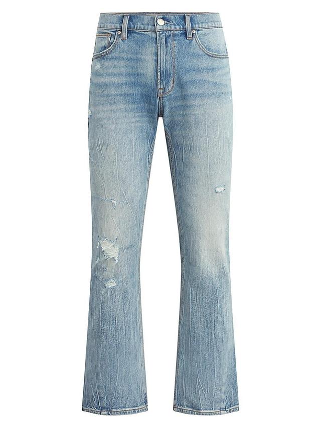 Mens Walker Distressed Stretch Flare Jeans Product Image