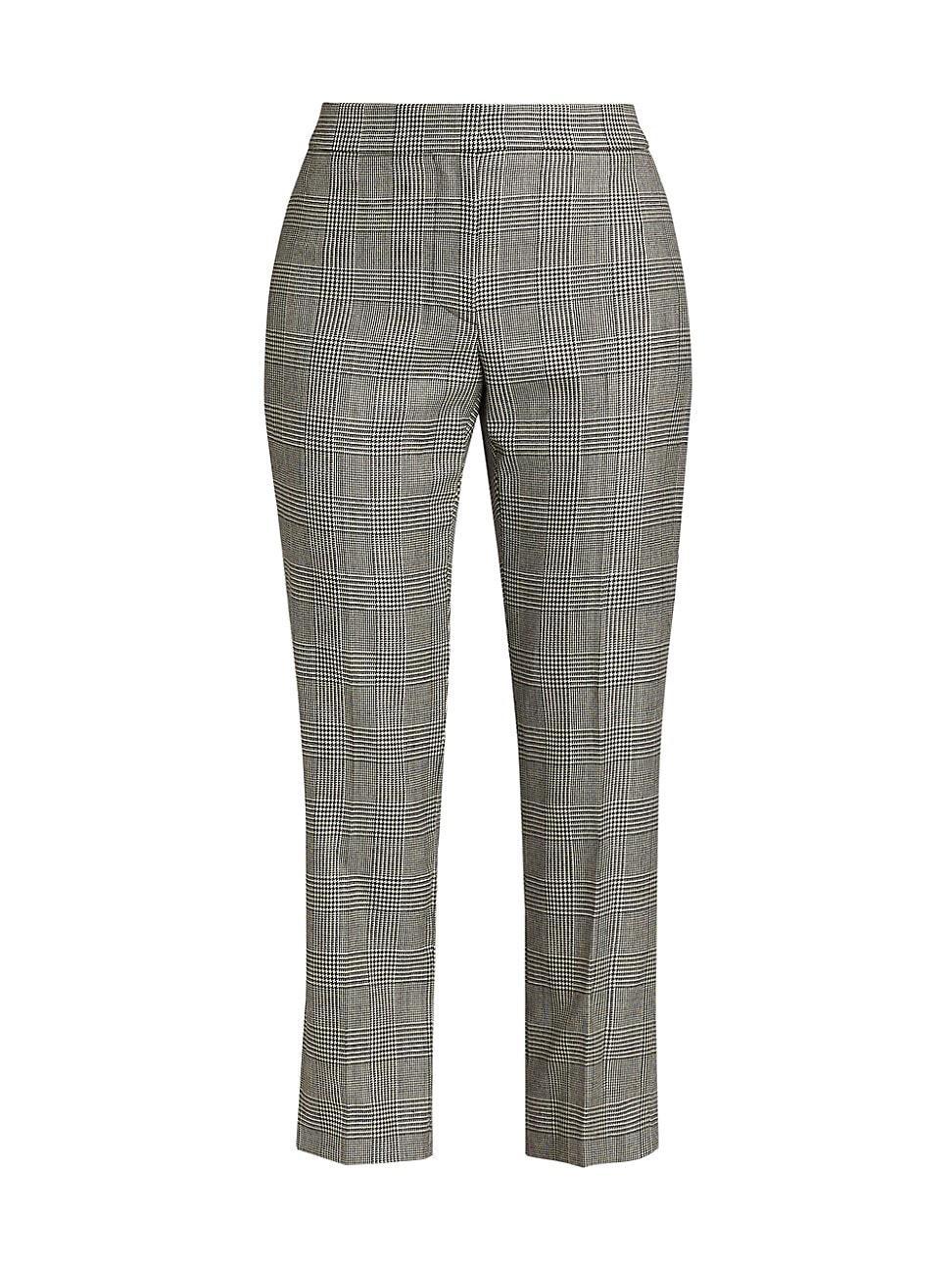 Womens Prince Of Wales Wool Trousers product image