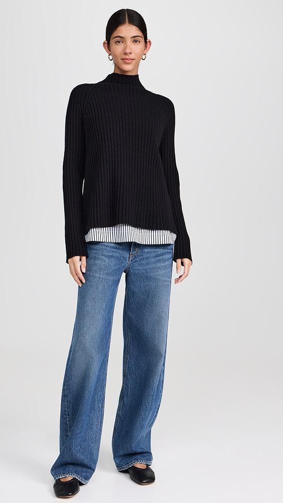 MEIMEIJ Combo Fabric Sweater | Shopbop Product Image