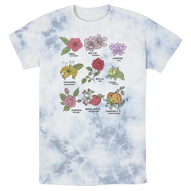 Mens Disney Princesses Types Of Flowers Bomabrd Wash Tee, Boys Product Image