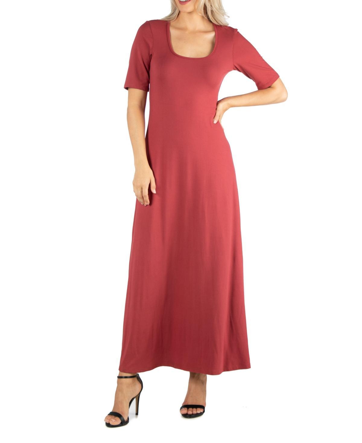 24seven Comfort Apparel Womens Casual Maxi Dress Product Image