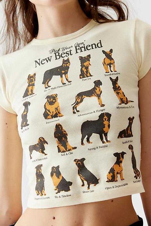 Urban Outfitters Your Best Friend Dog Breeds Baby Tee Womens at Urban Outfitters Product Image