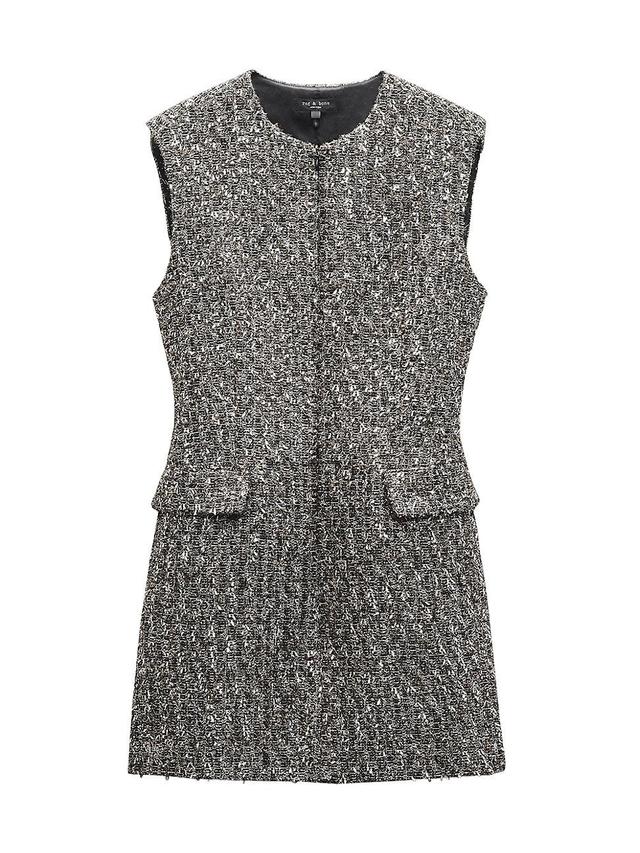 Womens Tina Linton Wool-Blend Sleeveless Minidress Product Image