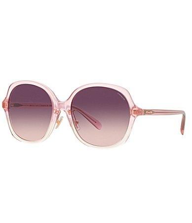 COACH Womens 0HC8360F 58mm Gradient Square Sunglasses Product Image