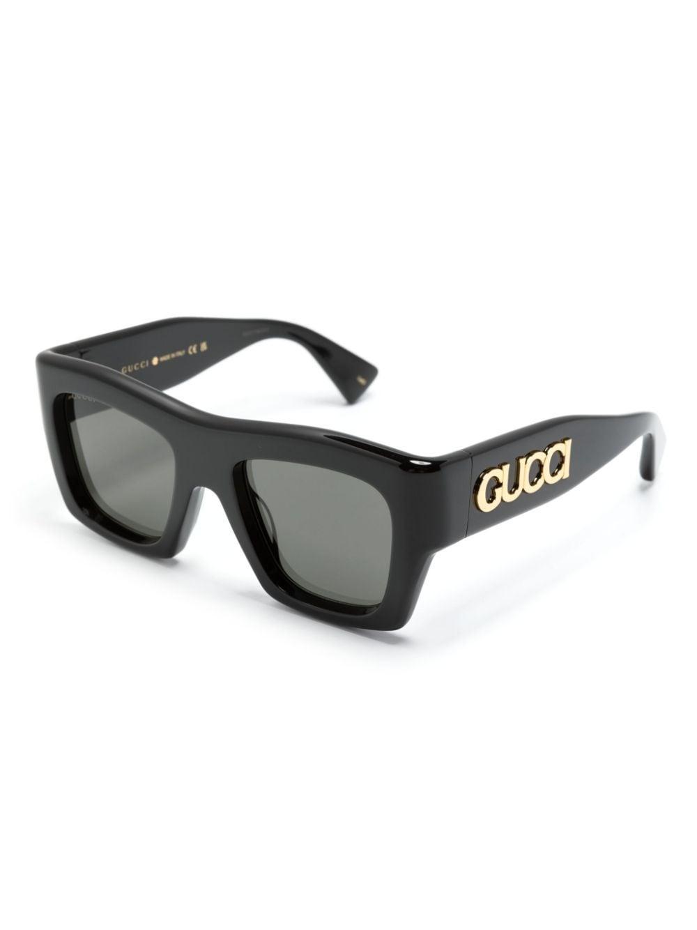 Square-frame Sunglasses In Black Product Image