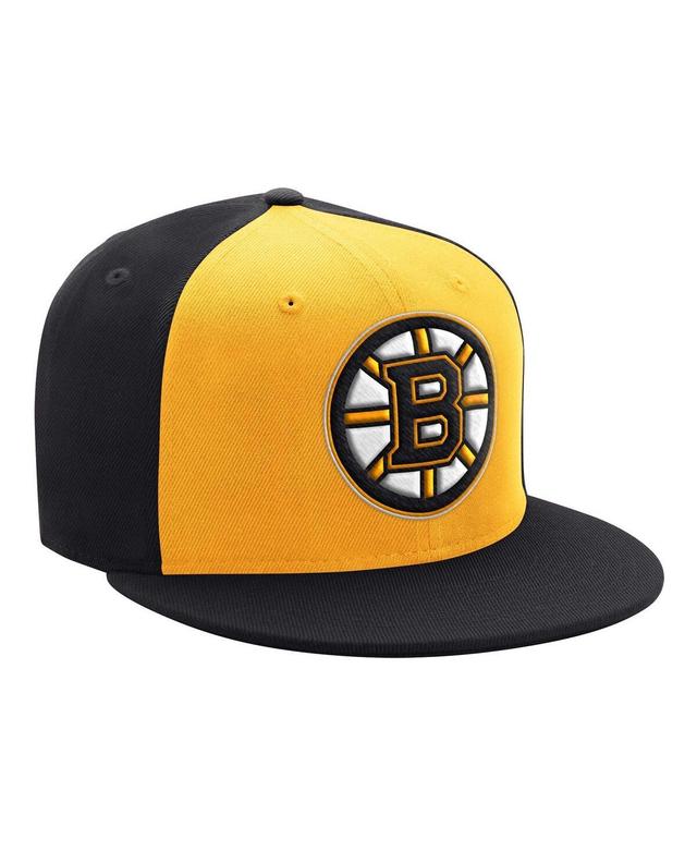 Mens Starter /Gold Boston Bruins Primary Logo Two-Tone Adjustable Hat Product Image