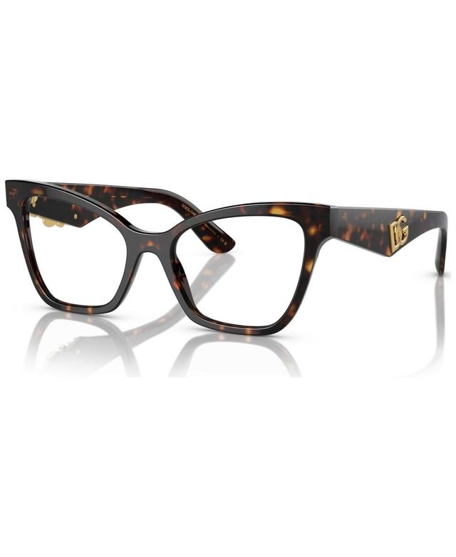 DOLCE & GABBANA Women's Cat Eye Eyeglasses, Dg3369 50 In Havana Product Image