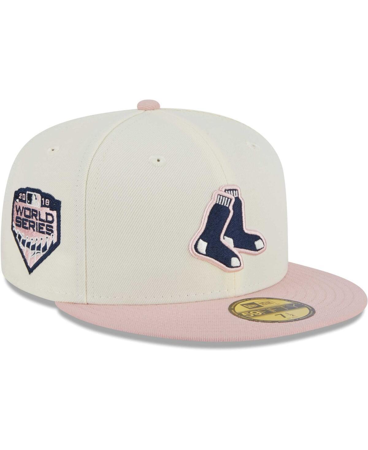 Mens New Era White Boston Red Sox Chrome Rogue 59FIFTY Fitted Hat - White Product Image