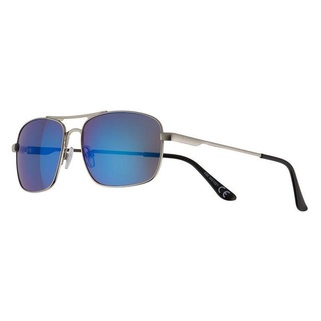 Mens Sonoma Goods For Life 59mm Metal Navigator Sunglasses, Med Grey Product Image