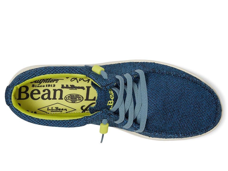 L.L.Bean Higgins Beach 4 Eye Slip-On Fabric (Deep Water Blue) Women's Shoes Product Image