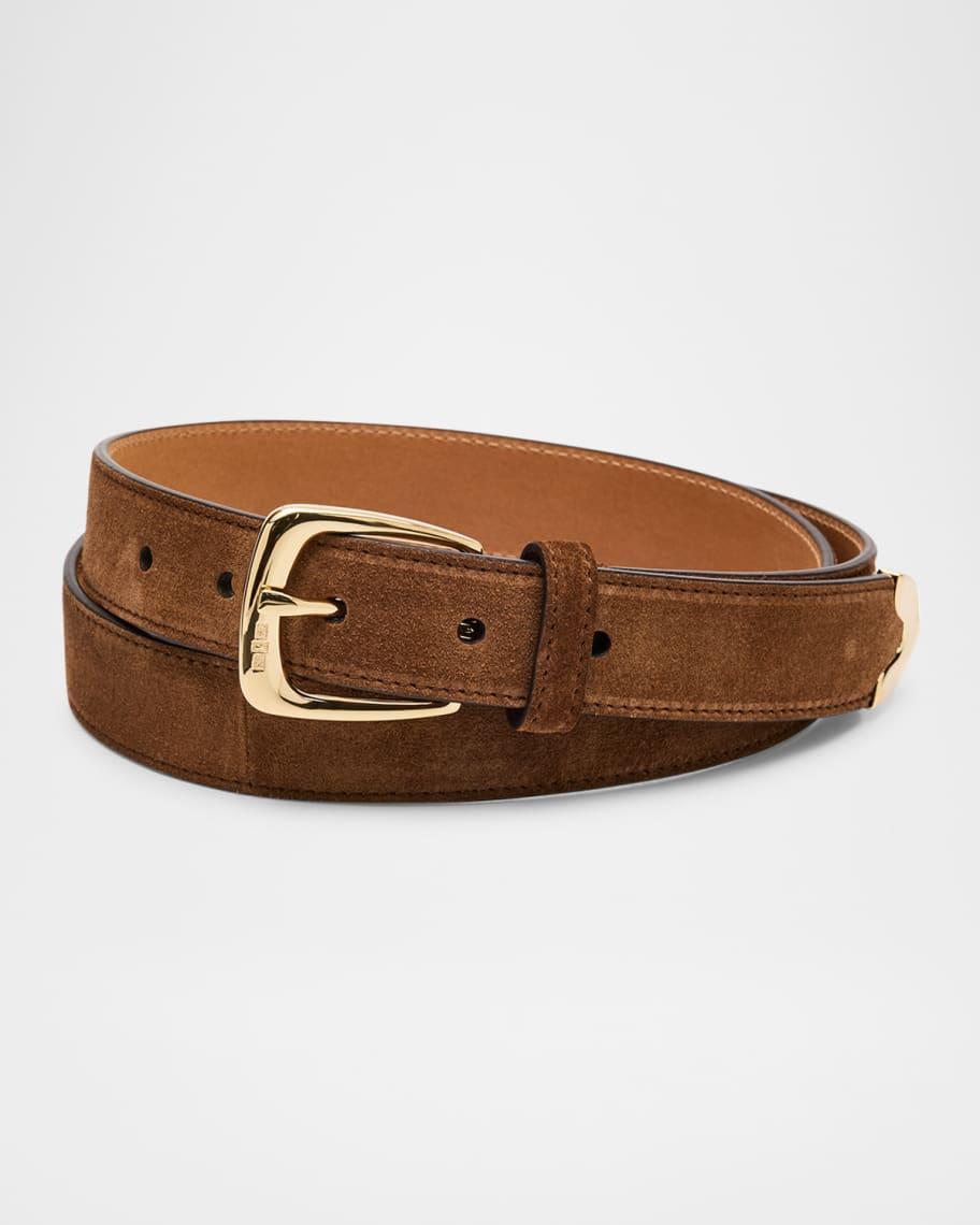 Mens Suede Western Belt, 25mm Product Image