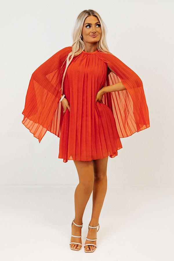 Runway Revelry Shift Dress in Tangerine Product Image