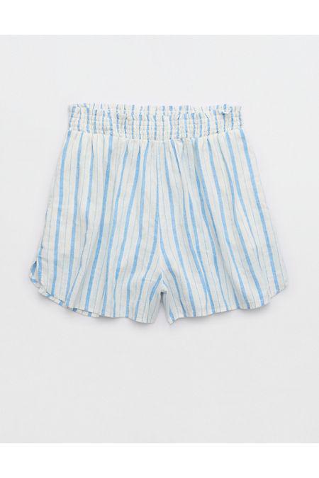 Aerie Pool-To-Party Linen Blend High Waisted Short Women's Product Image