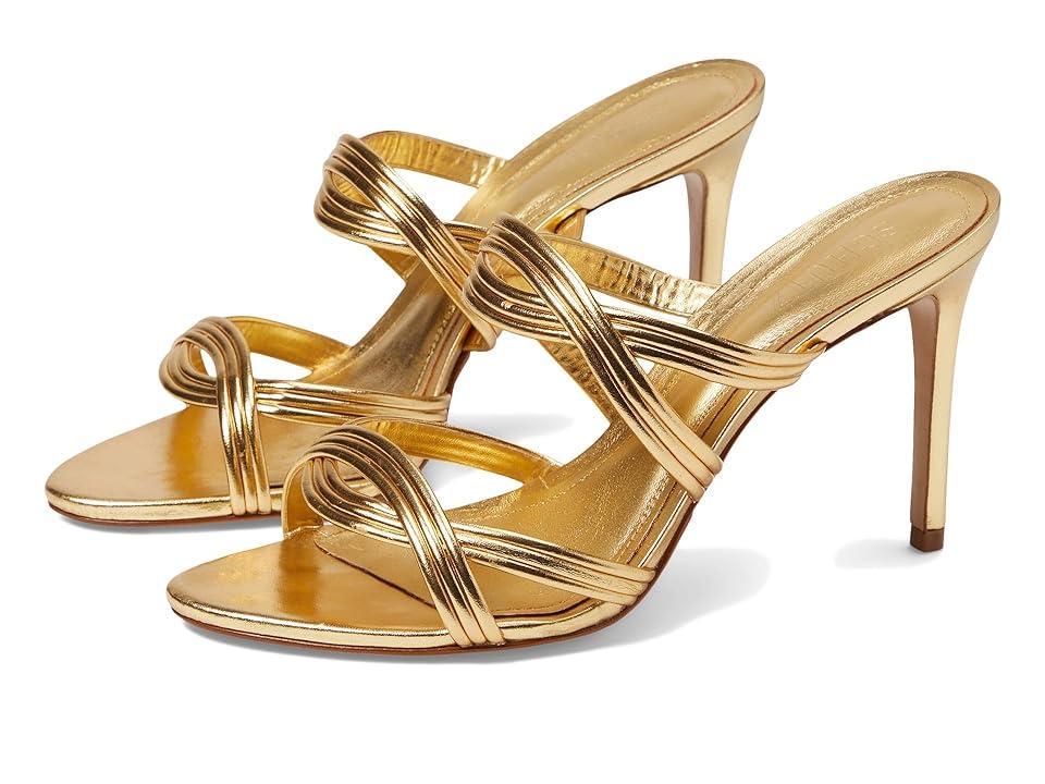 Schutz Brynn Casual (Ouro Claro) Women's Sandals Product Image