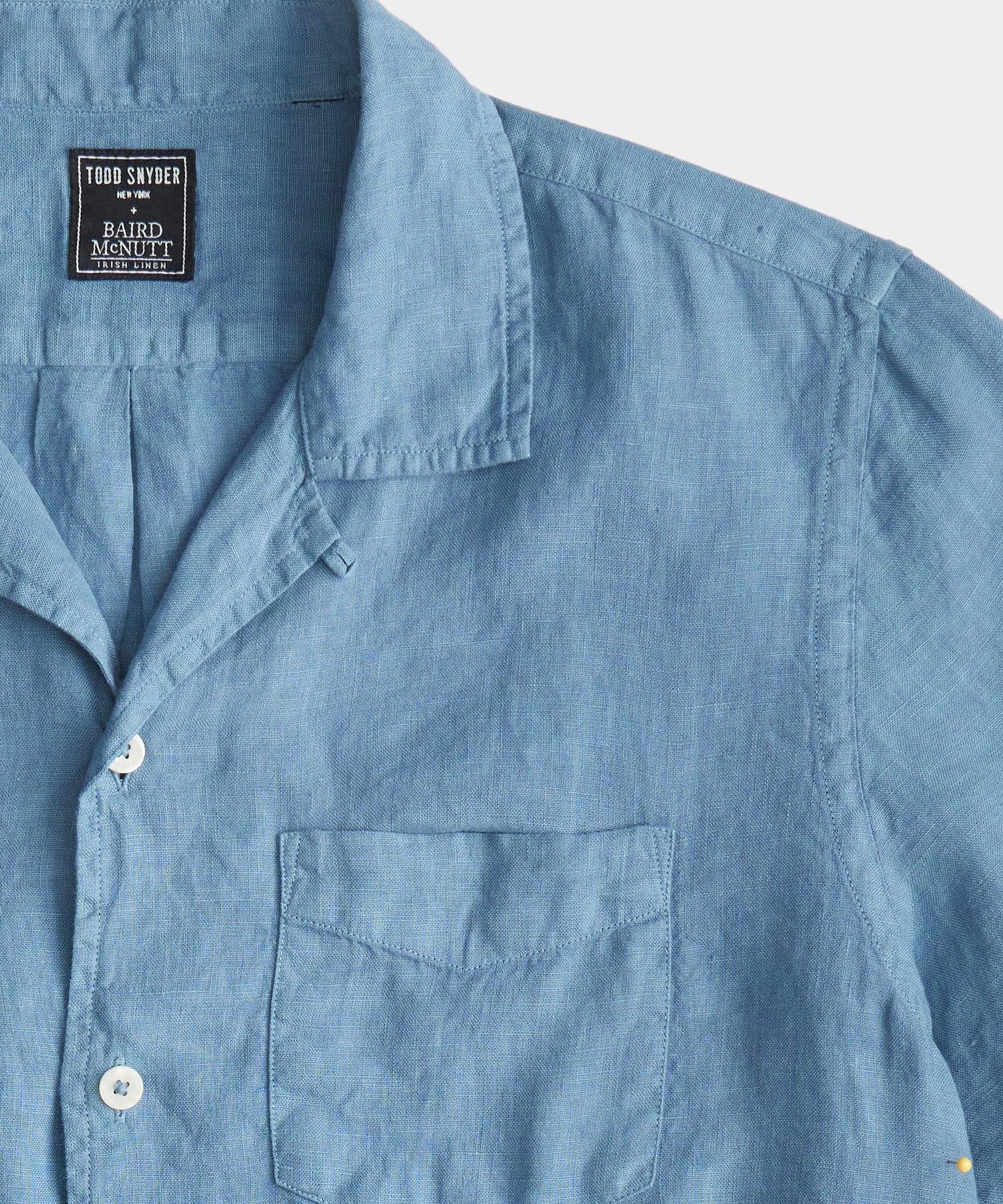 Sea Soft Irish Linen Camp Collar Shirt Product Image