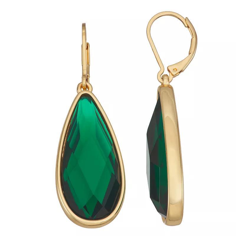 Nine West Large Teardrop Earrings, Womens, Gold Tone Product Image