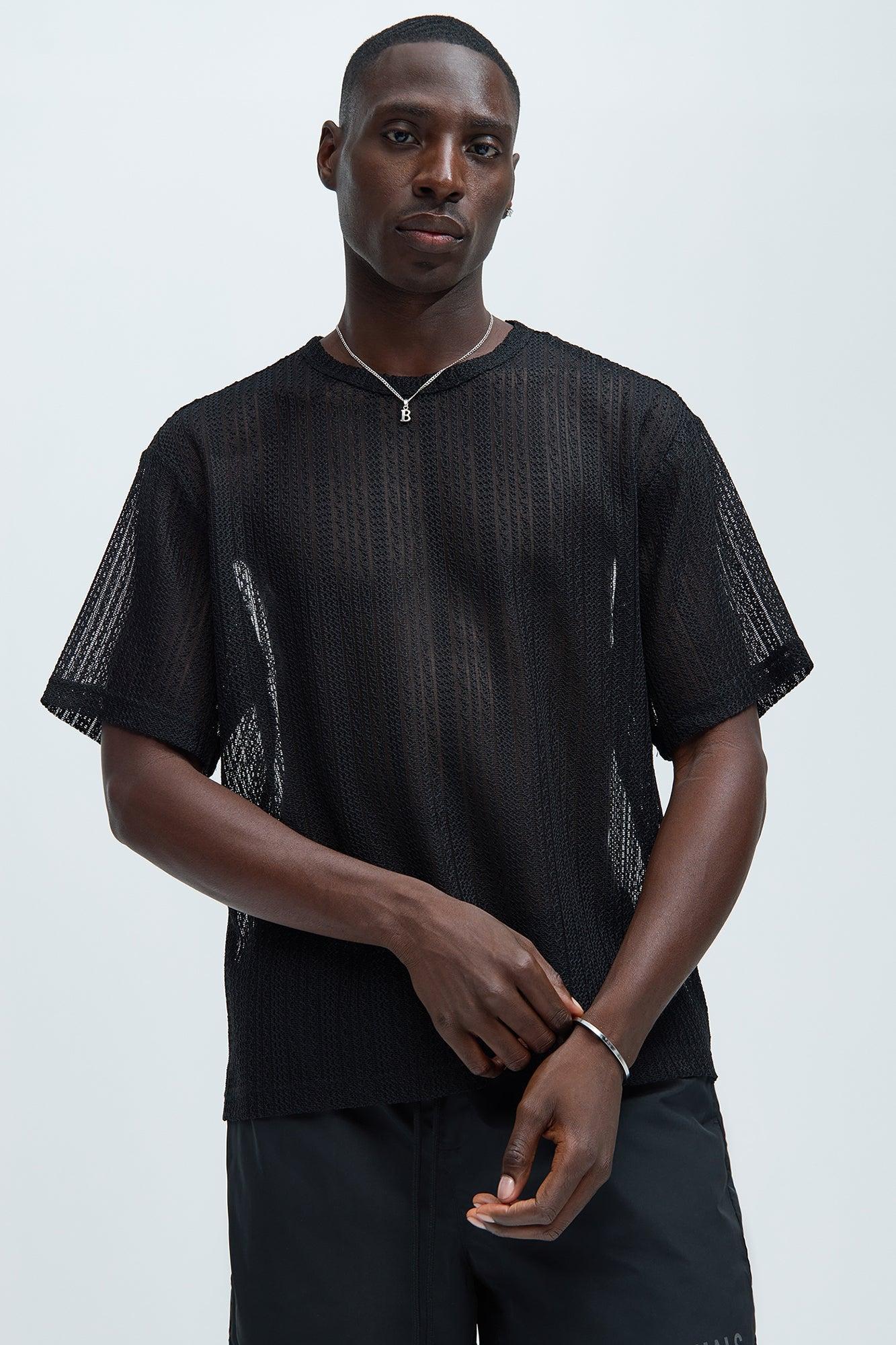 Brannen Textured Relaxed Tee - Black product image