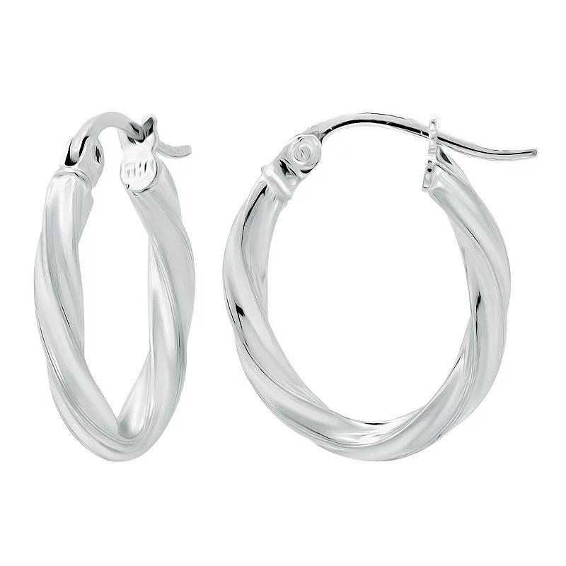 Giani Bernini Twisted Oval Hoop Earring Collection Created For Macys Product Image