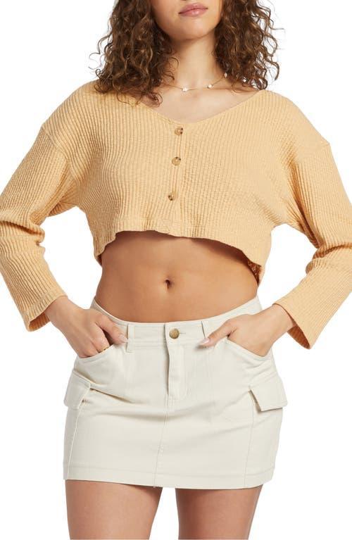 Billabong Easy As Rib Long Sleeve Crop Top Product Image