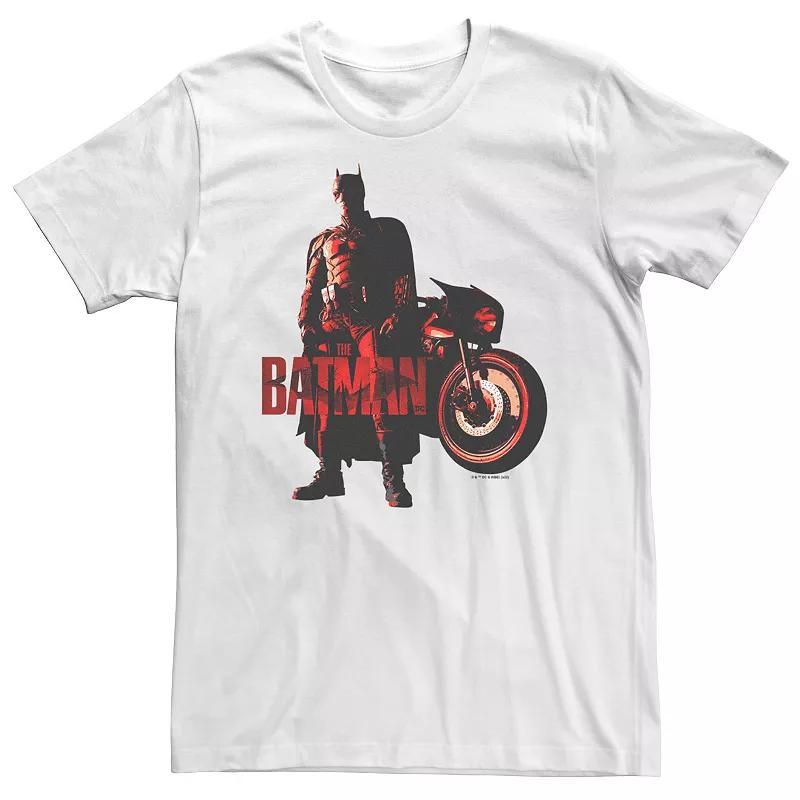 Big & Tall DC Comic Batman Batcycle Red Light Tee, Mens Product Image