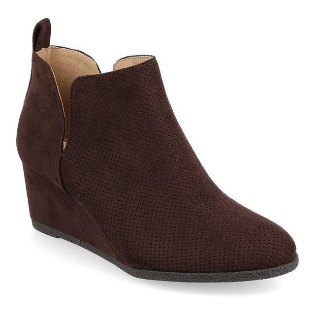 Journee Collection Mylee Womens Ankle Boots Brown Product Image