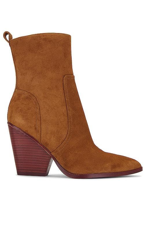 Veronica Beard Logan Bootie in Brown. Size 5, 5.5, 6, 9. Product Image