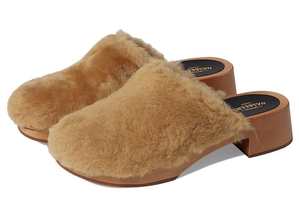 Swedish Hasbeens Fluff Clog (Nature) Women's Clog Shoes Product Image