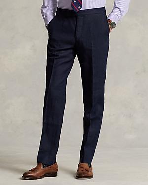 Mens Linen Crease-Front Pants Product Image